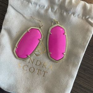 Hot pink Danielle earrings